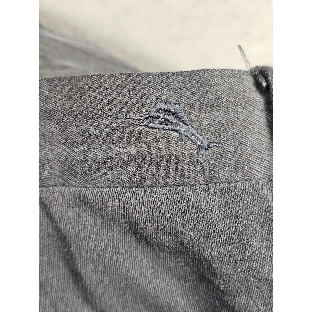 Tommy Bahama Mens 38 Silk Cotton Pleated Dress Shorts Navy Marlin Logo 9" - Picture 4 of 8
